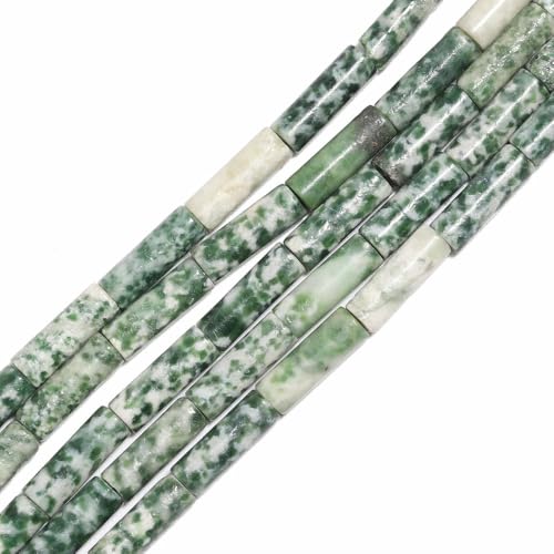 ZXFLOOR 13x4mm 120 Stück Naturstein Achat Labradorit Jaspis Rohr lose Abstandsperlen für die Schmuckherstellung DIY Armband Halskette Handwerk von ZXFLOOR