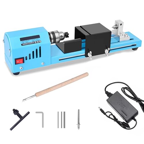 ZXLLAFT Mini Drehmaschine, 150W Metalldrehmaschine Poliermaschine, Mini Perlen Maschine Kleine Drehmaschine, 220V DIY Holzbearbeitung Buddha Perle Drehmaschine Drehbank Feindrehmaschine von ZXLLAFT