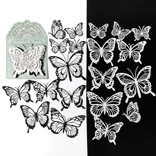 ZXMNBH Papier für Scrapbooking Kit Perlglanz Schmetterling Collage Tagebuch Planer Materialien Erwachsene Junk Journaling Decor Supplies 20 Stück/Packung von ZXMNBH