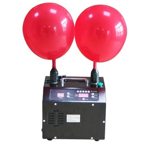 Elektrische Ballonluftpumpe mit Zwei Düsen, tragbare elektrische Ballonpumpe, mit APP-Steuerung, digitaler Timer und Zähler von ZXNANA