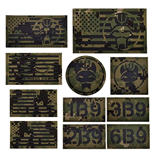 ZXRSJBL Seal Team Series Tactical Patch, Personalisierte amerikanische Flagge, Rufzeichen, Dont Tread On Me, Armee Moral Militär Tactical Fastener Hook Loop Backed Patches von ZXRSJBL