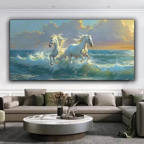 Diamond Painting Erwachsene, DIY Diamond Painting xxl 80x190 cm 5D Diamant Painting Tier, Eckige Diamond Painting Set für Erwachsene und Anfänge, Diamond Painting Bilder Meer für Zuhause Dekor 8-r von ZXYETTBD