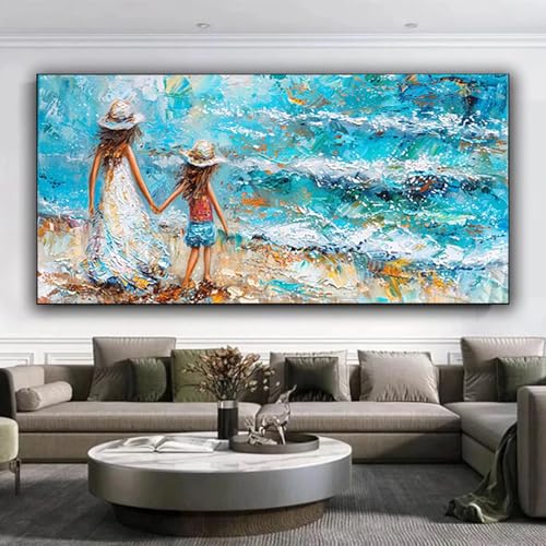 Diamond Painting xxl 100x235 cm Strand -5D Daiments Painting Erwachsene, DIY Diamant Painting Bilder Mädchen Full Eckige Crystal Art Diamond Painting Kinder für Home Wand Dekoration Geschenke 9-0 von ZXYETTBD