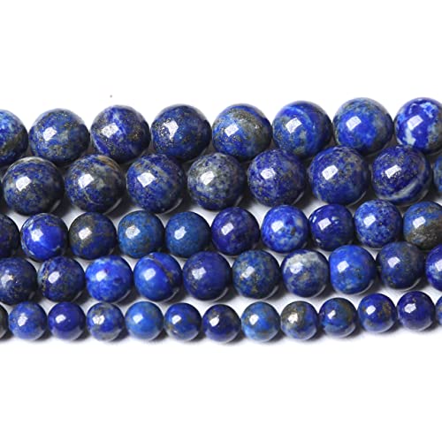 AAA+ 4mm Natürliche Lapislazuli Edelstein Perlen, 89 Stück Runde Lose Perlen für Schmuckherstellung Armband Halskette Ohrringe von ZXYMLZI