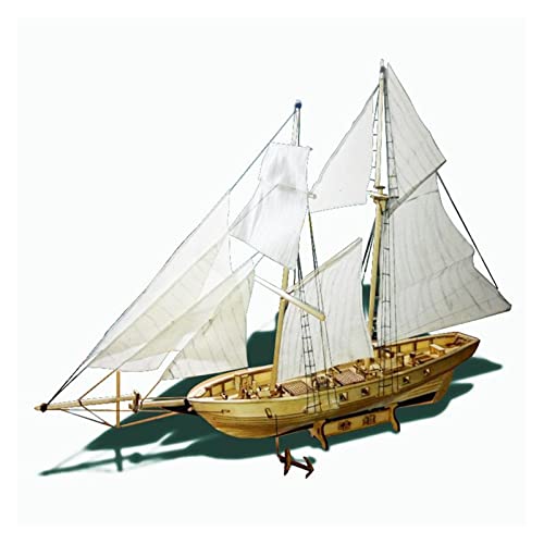 Baustein Boot Modell Holz Segelboot Montage Holzbausatz von ZYAURA