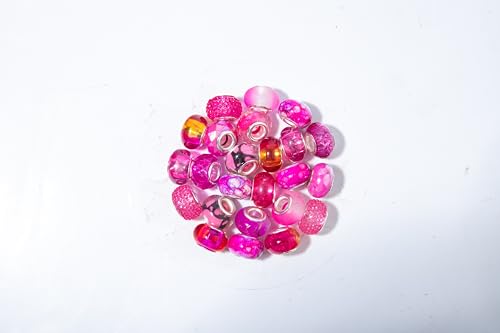 Perlen mit großem Loch, gemischte Feenstäbe, Gartenperlen, Lampwork, europäische Bastelperlen, Abstandshalter für DIY-Charms, Armbänder, Halsketten, Ohrringe, Schmuckherstellung von ZYEHXED