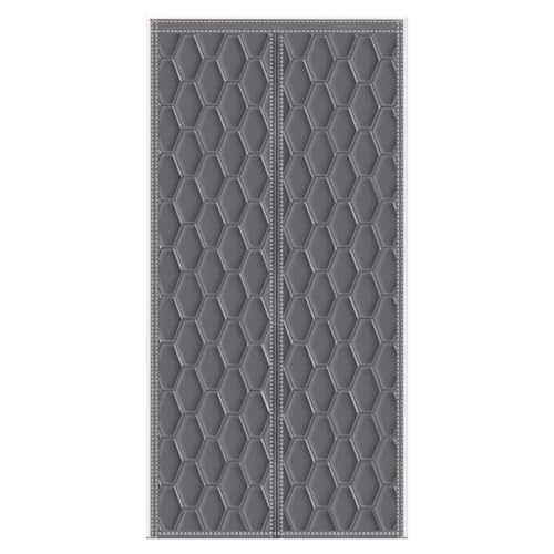 Doppelt zu öffnendes Design mit Magnetverschluss, Thermovorhänge for den Winter, wasserdicht und schmutzabweisend, frei von Perforationen, Oxford-Gewebe-Material, robust und langlebig(Gray,55*86.6in) von ZYHAOYAN