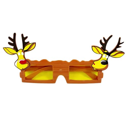 ZYHARUKO Weihnachtskostüm-Brillenrahmen für Familienfeiern und Aufführungen, Cartoon-Weihnachtsmann-Brille, Partyzubehör, Requisiten von ZYHARUKO