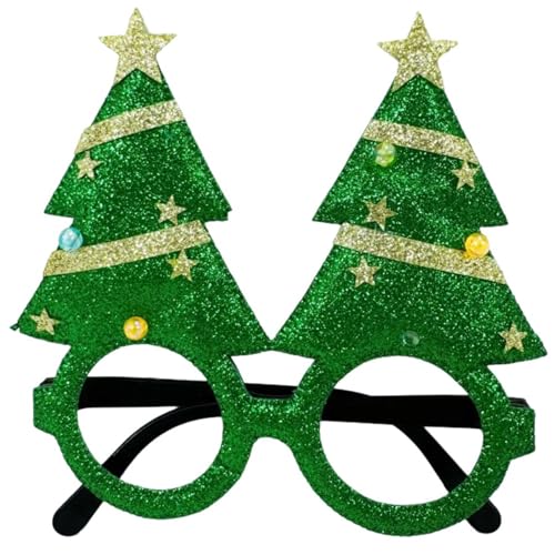 ZYHARUKO Weihnachtskostüm-Brillenrahmen für Familienfeiern und Aufführungen, Cartoon-Weihnachtsmann-Brille, Partyzubehör, Requisiten von ZYHARUKO