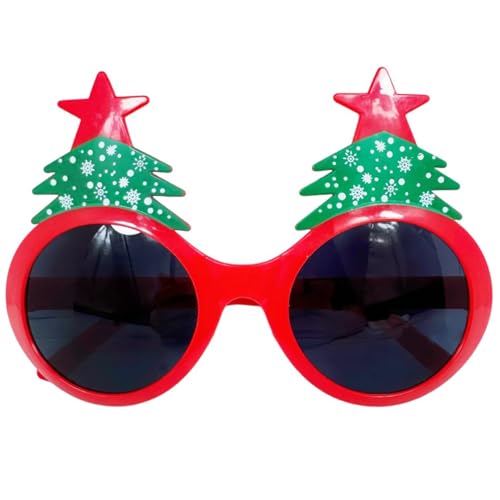 ZYHARUKO Weihnachtskostüm-Brillenrahmen für Familienfeiern und Aufführungen, Cartoon-Weihnachtsmann-Brille, Partyzubehör, Requisiten von ZYHARUKO