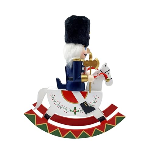 ZYHARUKO Weihnachtsthema Holzskulptur für Dekorationen, elegante Desktop-Figuren, Ornament für Büro, stilvolles Partyzubehör von ZYHARUKO