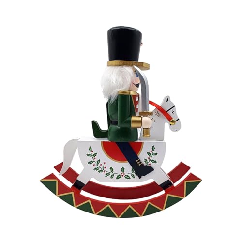 ZYHARUKO Weihnachtsthema Holzskulptur für Dekorationen, elegante Desktop-Figuren, Ornament für Büro, stilvolles Partyzubehör von ZYHARUKO