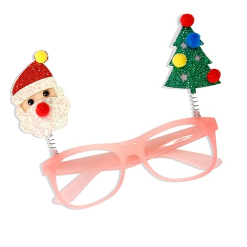 ZYKEJJDDAK Weihnachtsbrille Neujahr Brille Cartoon Weihnachten Party Dekorationen Weihnachten Einzigartige Foto Requisiten von ZYKEJJDDAK