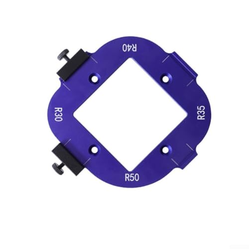 Runde Eckradius Schablone Set Aluminiumlegierung Werkzeug für genaue Holzbearbeitung Messungen (B) von ZYNCUE