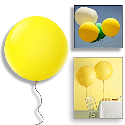 ZYOOO Große Luftballons Gelb 36 Zoll/91.5 cm Gelb Große Ballons - 6 Stück von ZYOOO lift