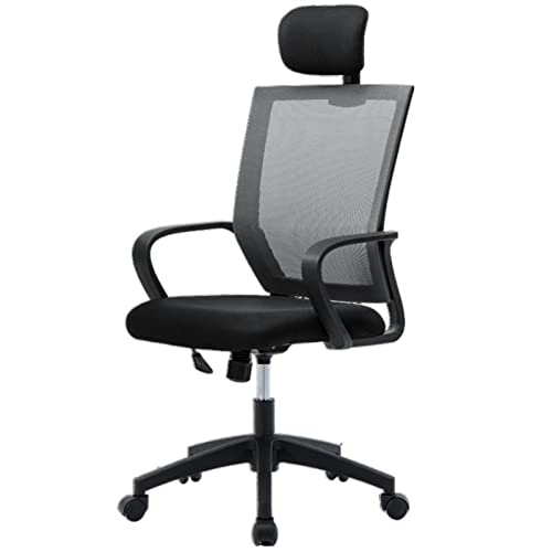 ZYSKABQ Ergonomischer Gaming-Schreibtisch mit verstellbarer Höhe, hohe Rückenlehne, Netzstuhl mit Kopfstütze und Armlehne, drehbarer PC-Aufgaben-Schreibtisch für Home Office, Octopus Füße von ZYSKABQ