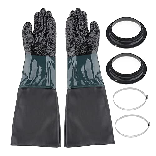 ZYWUOY 1 Paar Sandstrahl-Handschuhe, 50,9 x 20,6 cm, Arbeitshandschuhe für Sandstrahler, Sandstrahlschrank, mit Handschuhhalter, PVC-Klemmen ZYWUOY 1 Paar Sandstrahl-Handschuhe, 50,9 x 20,6 cm, Arbeitshandschuhe für Sandstrahler, Sandstrahlschrank, mit Handschuhhalter, PVC-Klemmen von ZYWUOY