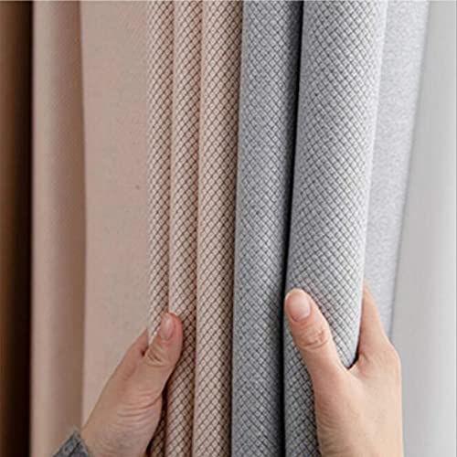 ZYY-Home curtain 2 Stück Gardinen Blickdichte Spleißen Schlafzimmer Verdunklungsvorhang Verdicken Mit Ösen Vorhänge Für Wohnzimmer Kinderzimmer,W140xL245cm von ZYY-Home curtain