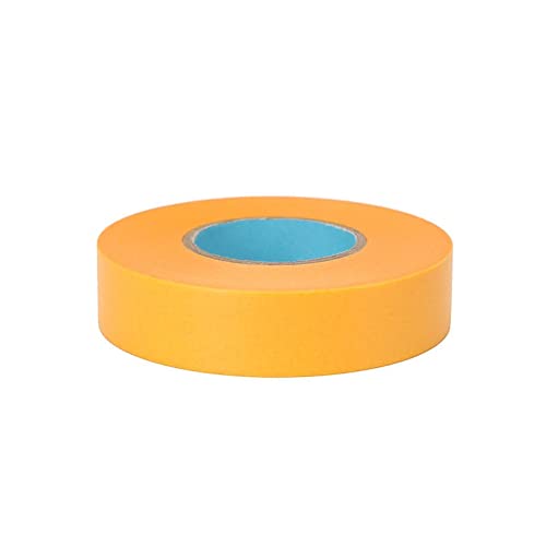 ZZDXW Abdeckband Malerkrepp 50mm X 50m 30mm 10mm 20mm Breit Goldband Maler Abdeckfolie Rolle Kreppband Abklebeband 1/4 / 6/10 Rollen Papier Klebeband 1cm 2cm Malerband Schmal Gelb von ZZDXW