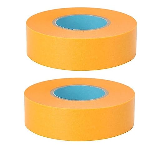 Kreppband Malerband 25mm 50mm X 50m 100mm Abdeckband Maler，2 Stück,Malerkrepp 30mm 20mm X 50m Breit Goldband,Weiß Abdeckfolie Klebeband Maler Rollen Für Malerarbeiten ( Color : Yellow , Size : 2.4cm x von ZZDZW