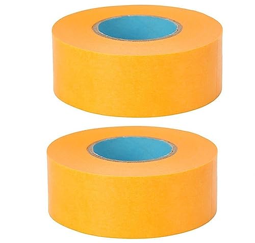 Kreppband Malerband 25mm 50mm X 50m 100mm Abdeckband Maler，2 Stück,Malerkrepp 30mm 20mm X 50m Breit Goldband,Weiß Abdeckfolie Klebeband Maler Rollen Für Malerarbeiten ( Color : Yellow , Size : 4cm x 5 von ZZDZW