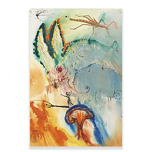 Salvador Dali Wandkunstdrucke – Alice im Wunderland Poster – Surrealismus berühmtes Ölgemälde Reproduktion abstrakte Kunst Leinwandbilder für Wohnzimmer Schlafzimmer moderne Wohnkultur (Alice in von ZZPT