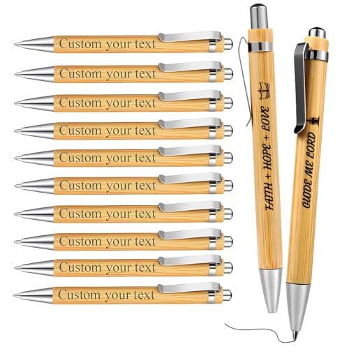 ZZTINGC Personalisierter Benutzerdefinierter Stift, Personalisierter Name/Text/Logo, Gravierter Kugelschreiber, Geschäftlicher Signaturstift Mit Schwarzer Tinte, Abschlussgeschenk von ZZTINGC