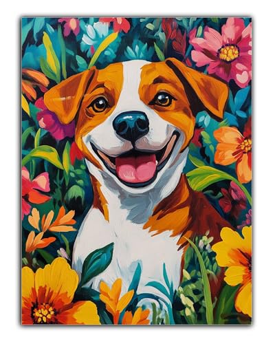 DIY Comics Diamond Painting Erwachsene Hund Diamant Painting Bilder 100x135CM Diamond Painting Set für Erwachsene und Anfänger, 5D Mosaikherstellung Bastelset Frauen, Home Wall Decor, Geschenke Z6-665 von Zaafeen