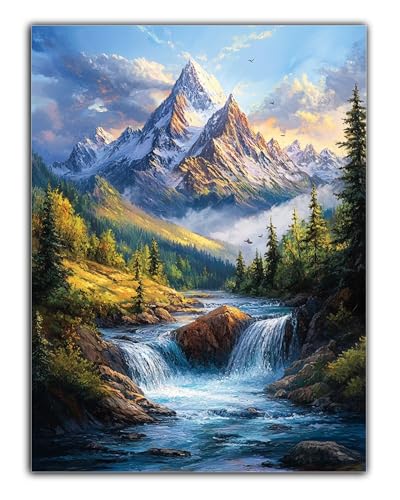 Diamond Painting Sonnenuntergang Diamond Painting Erwachsene, 5D Fluss Diamant Painting Bilder Vollbohrer Mit Diamond Painting Zubehör, DIY Kristall Diamant Kreativ Bastelset für Decor 20X30CM Z6-685 von Zaafeen