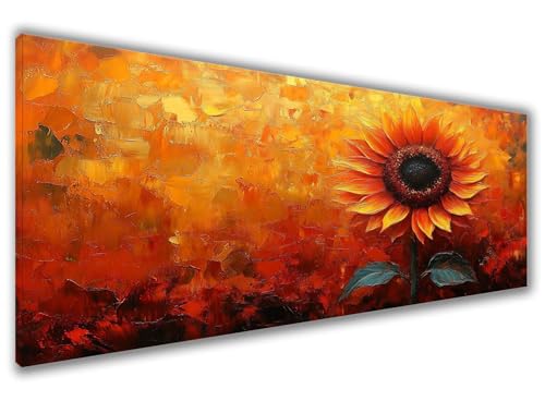 Malen Nach Zahlen Erwachsene Sonnenblume Paint by Numbers Blätter Malen Nach Zahlen Kinder Anfänger, DIY Handgemalt Ölgemälde Erwachsene Bastelset Pinsel und Acrylpigment, Geschenke 100x200cm Z6-164 von Zaafeen