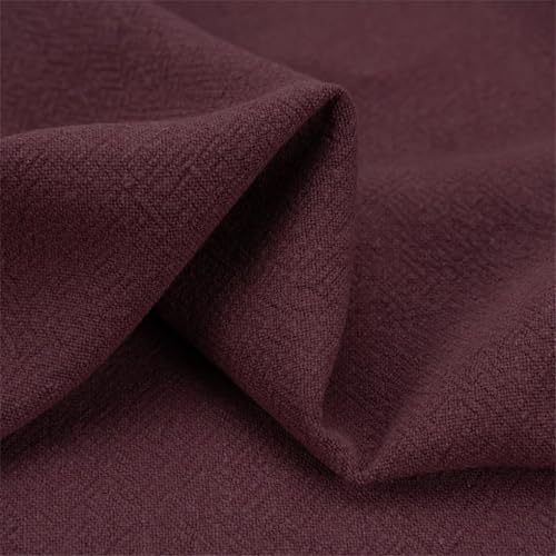 Leinenstoff, Frühling, Herbst, Mantel, Hosen, Kleidung, Designerbekleidung, Nähen, Meterware, Baumwollmaterial, Fuchsia, 100 x 135 cm von Zadaos