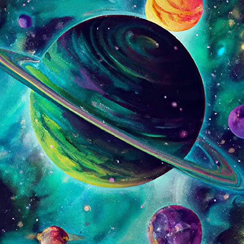 Zariocy 5D Diamond Painting Set Planet, Diamant Malerei BilderPlanet Adult Runder Vollbohrer Diamant Stickerei Gemälde Kunsthandwerk Für Zuhause Wanddekoration 30x30 cm von Zariocy