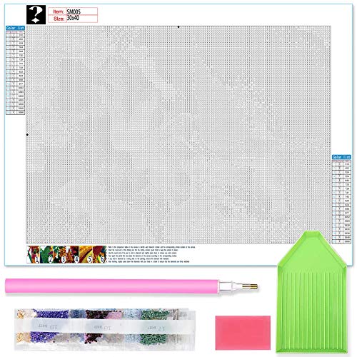 Zariocy 5D Mystery Diamond Painting Kits Random, DIY Mysterious Diamond Painting Zubehör, Crystal Strass Stickerei Für Haus, Leinwand Für Home Office Wanddekoration von Zariocy