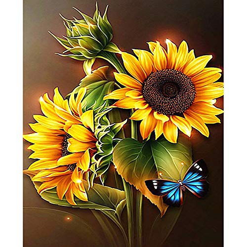 Zariocy Digitales Malen Für Erwachsene,Blume Digitales Malen DIY Handgemaltes Ölgemälde-kit Mit Pinsel Und Acrylfarbe Leinwandmalerei Anfänger Schlafzimmer Dekoration 40 * 50cm von Zariocy