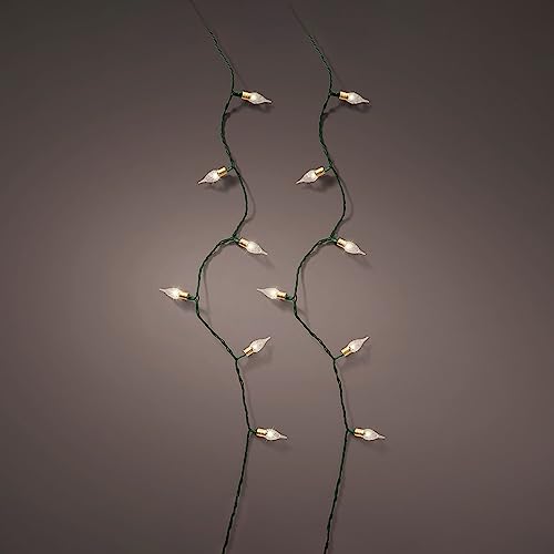 Zarivy 1119 cm lange Vintage-LED-Lichterkette mit 8 Funktionen für einen bezaubernden Glitzereffekt. Perfekt für die Beleuchtung und Dekoration Ihrer Innenräume. von Zarivy