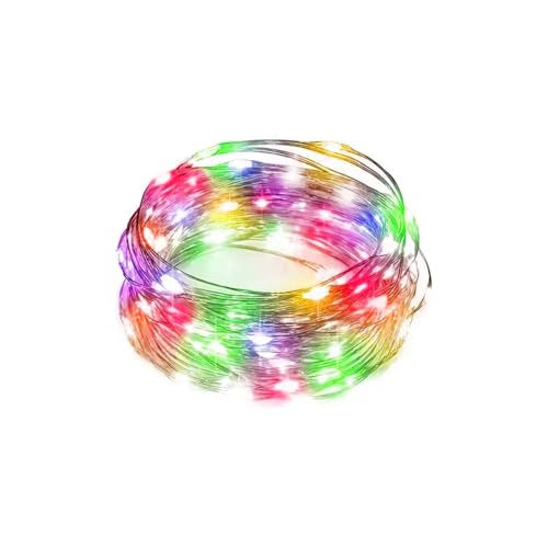 Zarivy 4M LED RGB Lichterkette mit Kupferdraht und Batterien, ideal für Party Dekoration drinnen und draußen. von Zarivy