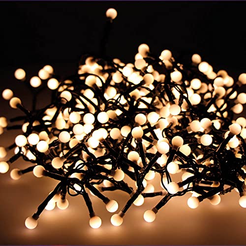 Zarivy Cherry Compact flackernde Lichterkette für den Außenbereich, 16 m, mit 500 warmweißen LEDs, schafft eine gemütliche und festliche Atmosphäre in jedem Raum, ideal zum Dekorieren und Feiern. von Zarivy