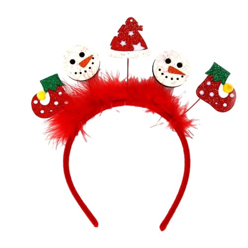 Zasdvn Weihnachtsbaum Stirnband Weihnachtsstirnbänder | Süßes Kopfbedeckung Partykostüm Weihnachtsmann Schneemann Weihnachtskostüme Zubehör Holiday Favor Socken Gastgeschenke Dekorationszubehör von Zasdvn