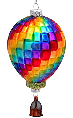 Christbaumschmuck Weihnachtsbaumschmuck Weihnachtsdeko Heißluftballon Glas Geschenk von ZauberDeko