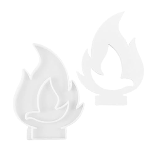 Zceplem Taubenform für Harz – Flamme Friedenstaube Epoxid-Silikonform | Silikonform für Cupcake-Topper, Süßigkeiten, Zucker, Handwerk, Gummipaste, Kekse, Ton von Zceplem