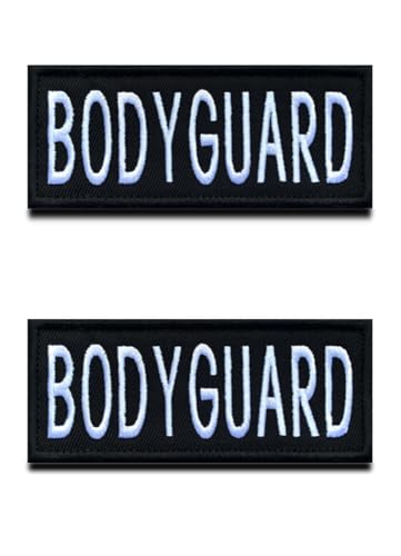 2 St. "BODYGUARD" Taktisch Dog Emblem Bestickter Gestickt Abzeichen Service Hund Westen/Geschirre Militär Tiere Patch für Mittelgroße und Große Hunde Weste Harness Kleidung von Zcketo