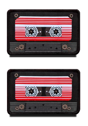 2 Stück Retro Vintage Magnetbänder Musikalisch Exquisite Stickerei Bügelbilder Applikation für Kleidung Jacke Jeans Mantel Aufnäher Handwerk DIY Reparatur Dekorative Patches von Zcketo