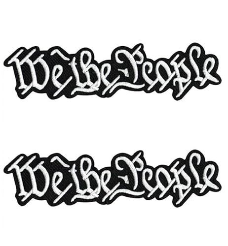 We The People, lustiger taktischer Aufnäher, zum Aufbügeln oder Aufnähen, besticktes Biker-Meme-Emblem, Punk-Applikation für DIY-Reparaturkleidung, Uniformen, Jacken, Westen, Taschen, Hundewesten, 2 von Zcketo