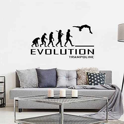 Zdklfm69 WandSticker Wandtattoos Evolution Gymnastik Vinyl Aufkleber für Wohnzimmer Schlafzimmer Dekor Wohnkultur Decor 76x142cm von Zdklfm69