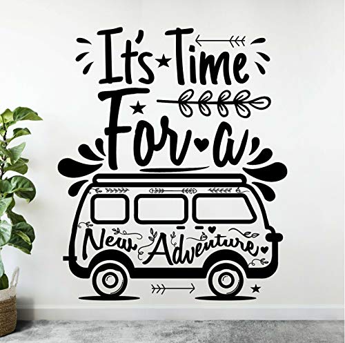 Zdklfm69 WandSticker Wandtattoos Tourist Bus Camping Car Quotes Vinyl für die Dekoration des Reisebüros zu Hause 50x42cm von Zdklfm69