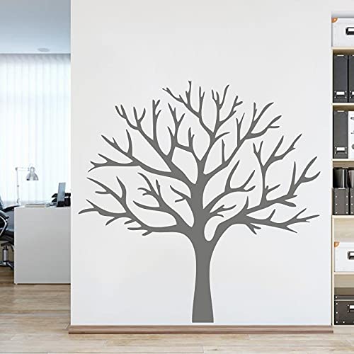 Zdklfm69 Wandtattoo Wandaufkleber Wandsticker Riesiges Foto Winter Baum Wohnzimmer Kinderzimmer Baum ohne Blätter AST Vinyl Dekor 172x172cm von Zdklfm69