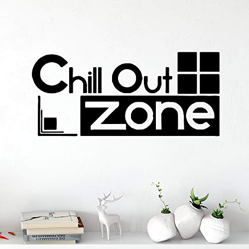 Zdklfm69 Wandtattoos Wandaufkleber Beauty Chill Out Zone Phrase PVC Für Firma Büro Raumdekoration Wohnzimmer Schlafzimmer 103x45cm von Zdklfm69