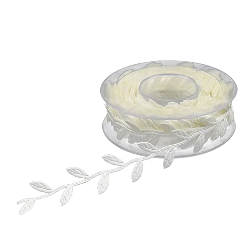 Zdprkqzvz 1 Rolle Blatt Band Handwerk künstlich grün golden Herbstblätter Trim Bänder Geschenke Verpackung Hochzeit Kinder Dusche Dekorationen von Zdprkqzvz