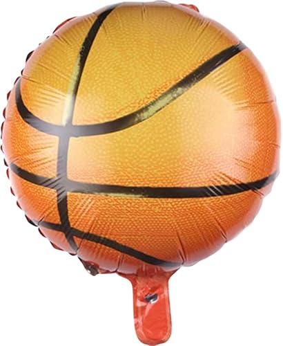 Basketball-Folienballon, 45 cm, 2 Stück von Zebra Balloons