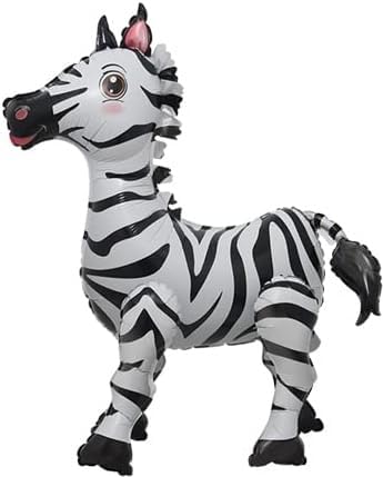 Zebra 3D-Tier-Folienballon, 65 cm von Zebra Balloons